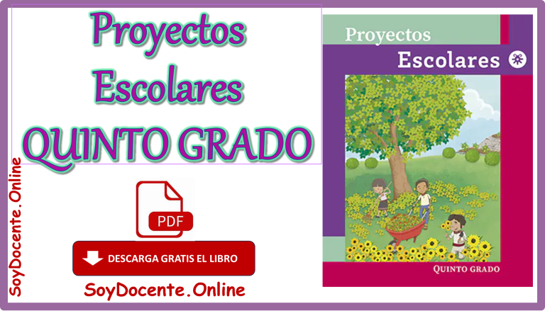 Descarga Gratis El Libro De Proyectos Escolares Quinto Grado De