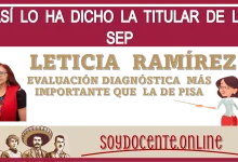 ASÍ LO HA DICHO LA TITULAR DE LA SEP LETICIA RAMÍREZ: ¡EVALUACIÓN DIAGNÓSTICA MÁS IMPORTANTE QUE LA DE PISA!