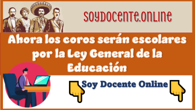 Ahora los coros serán escolares por la Ley General de la Educación