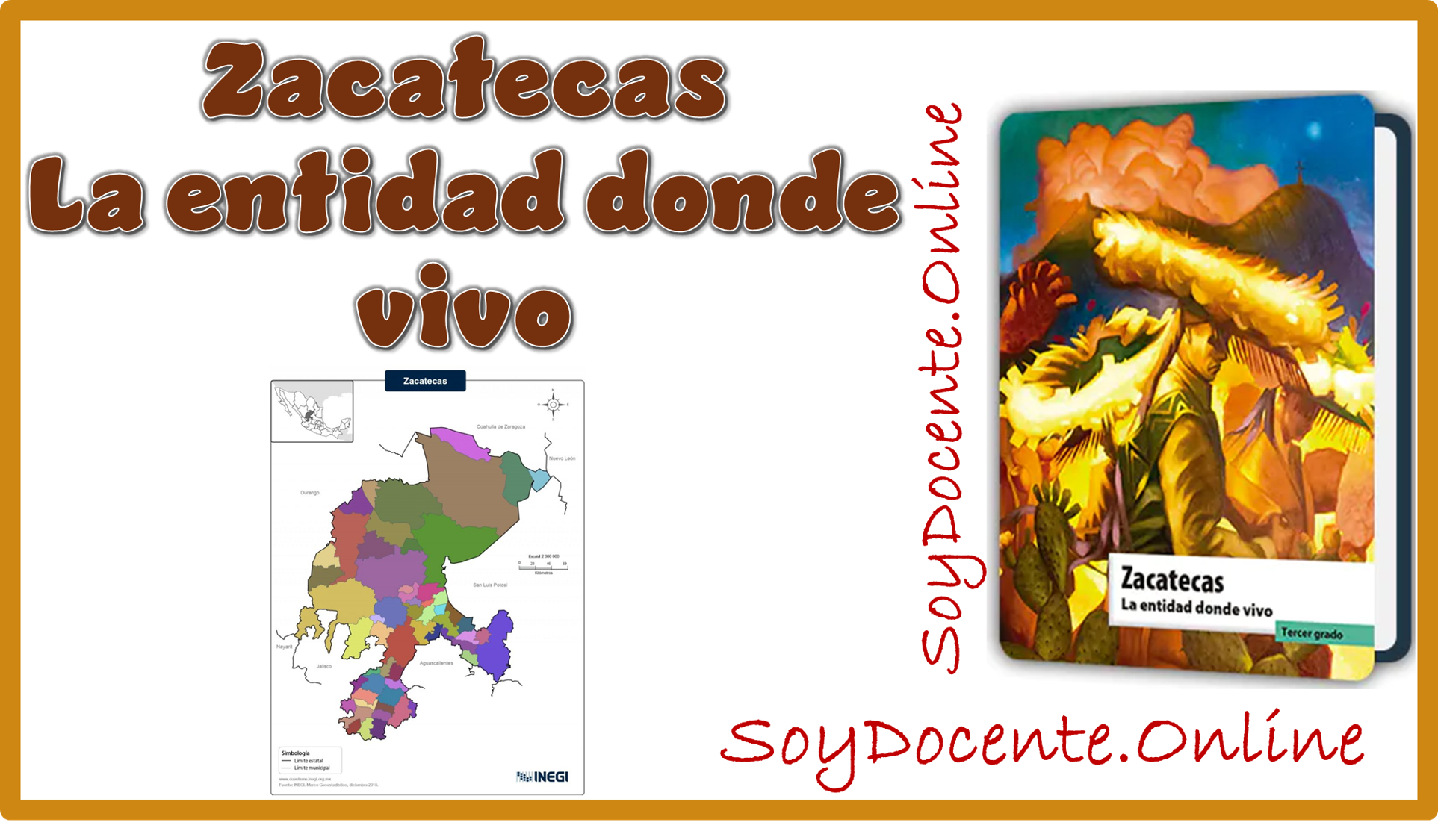 Ahora ya puedes descargar el Libro de Zacatecas La entidad donde vivo tercer grado de Primaria en PDF, elaborado por la SEP, distribuido por la CONALITEG.