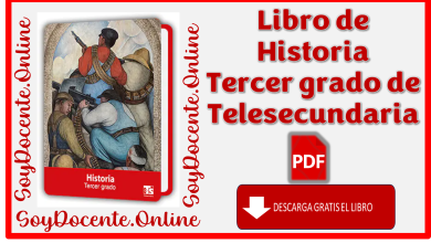 Aquí podrás descargar el Libro de Historia de tercer grado de Telesecundaria, elaborado por la SEP y distribuido por CONALITEG