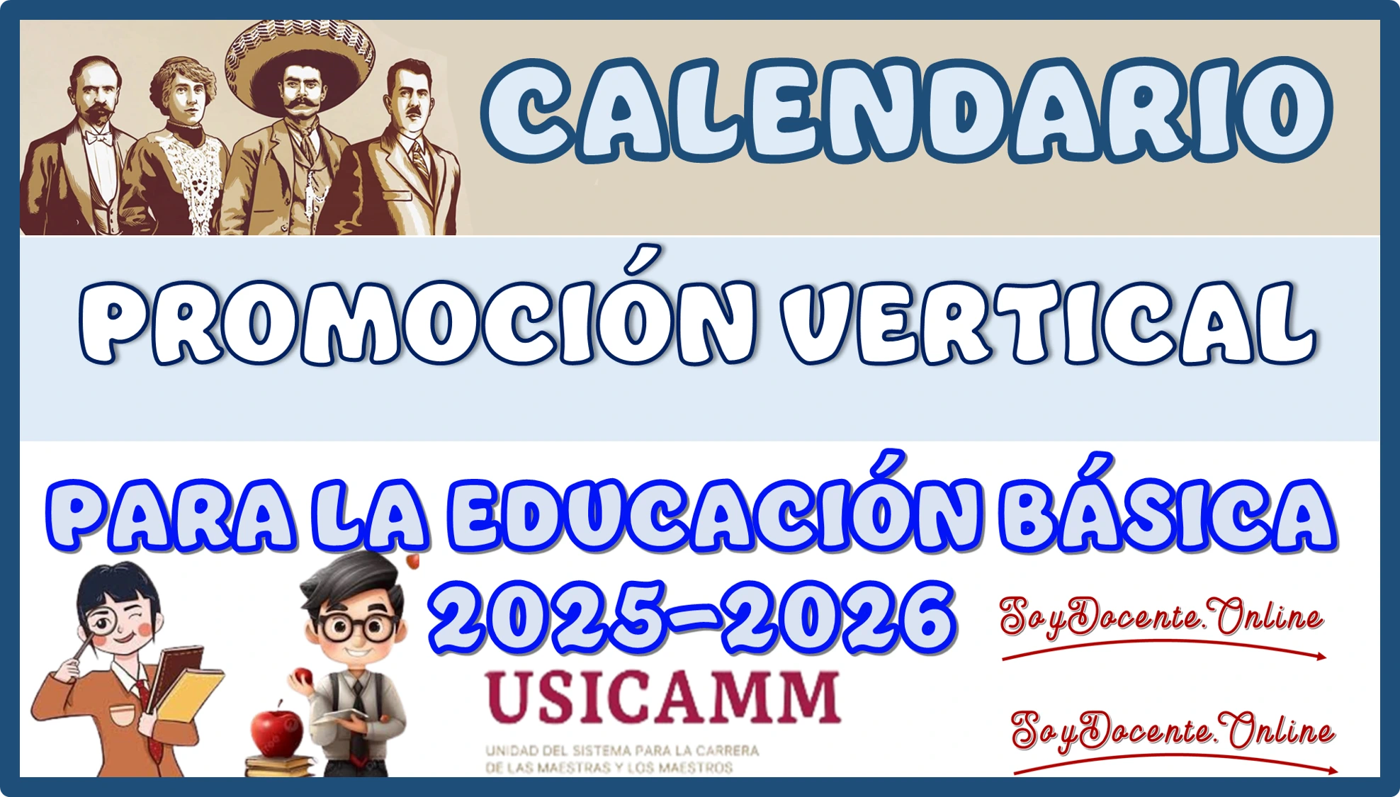 CALENDARIO DE LA PROMOCIÓN VERTICAL PARA LA EDUCACIÓN BÁSICA 2025-2026 