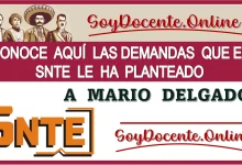 CONOCE AQUÍ LAS DEMANDAS QUE EL SNTE LE HA PLANTEADO A MARIO DELGADO