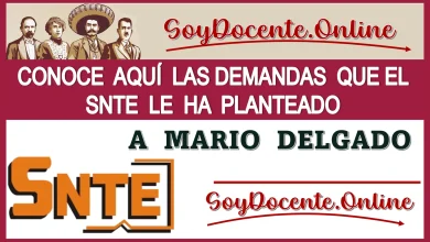 CONOCE AQUÍ LAS DEMANDAS QUE EL SNTE LE HA PLANTEADO A MARIO DELGADO