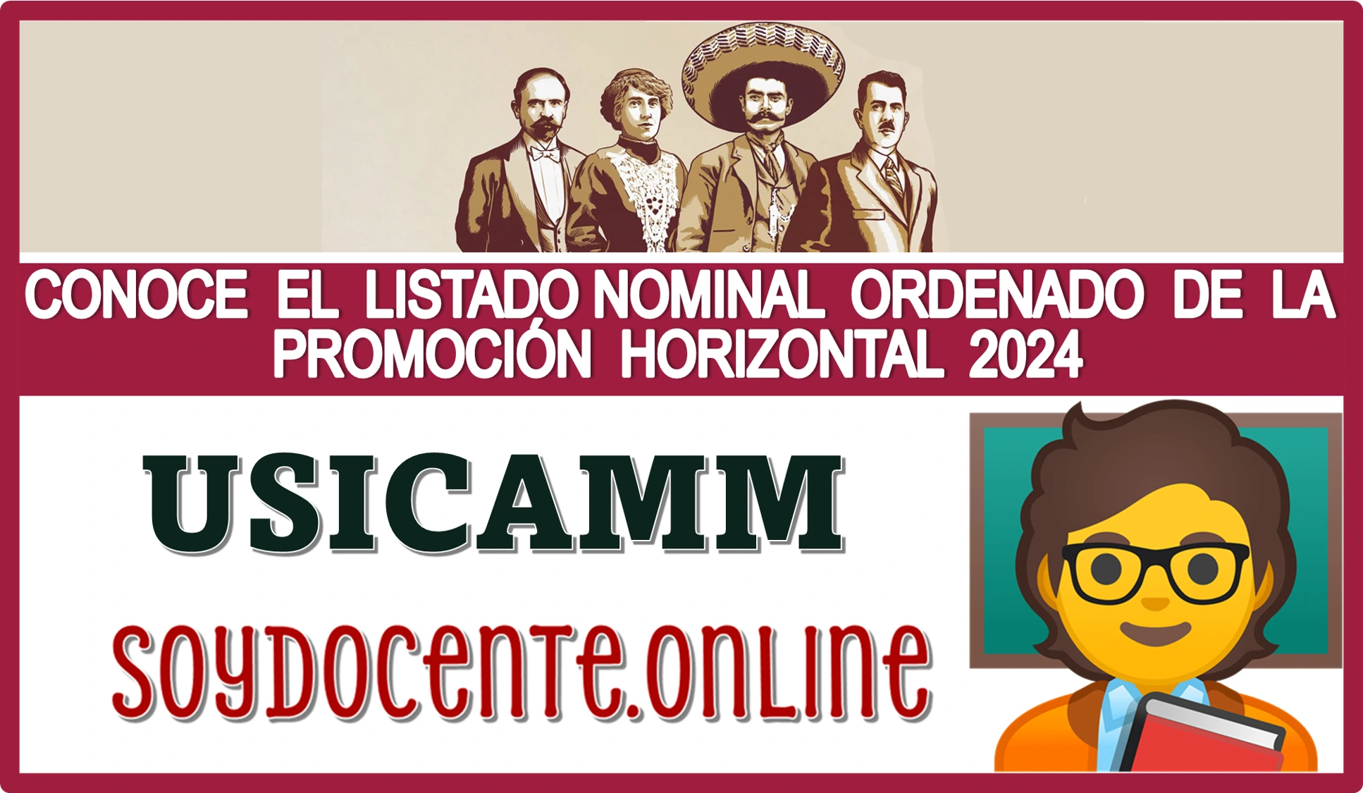 CONOCE EL LISTADO NOMINAL ORDENADO DE LA PROMOCIÓN HORIZONTAL 2024 DE LA USICAMM