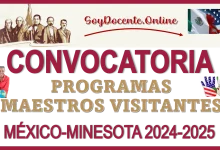 CONVOCATORIA PROGRAMAS MAESTROS VISITANTES MÉXICO-MINESOTA 2024-2025 