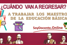 ¿CUÁNDO VAN A REGRESAR A TRABAJAR LOS MAESTROS DE LA EDUCACIÓN BÁSICA?