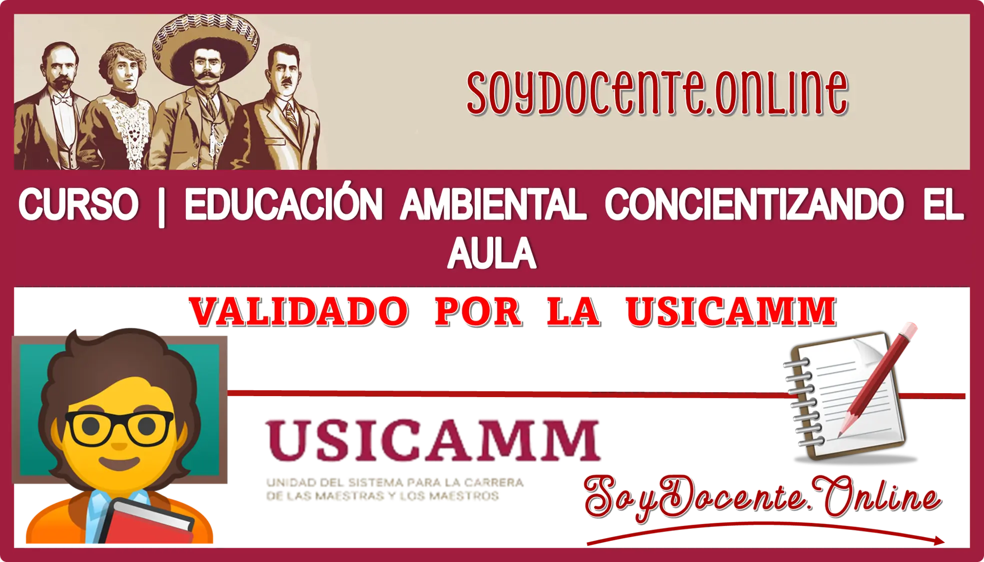 CURSO | EDUCACIÓN AMBIENTAL CONCIENTIZANDO EL AULA | VALIDADO POR LA USICAMM