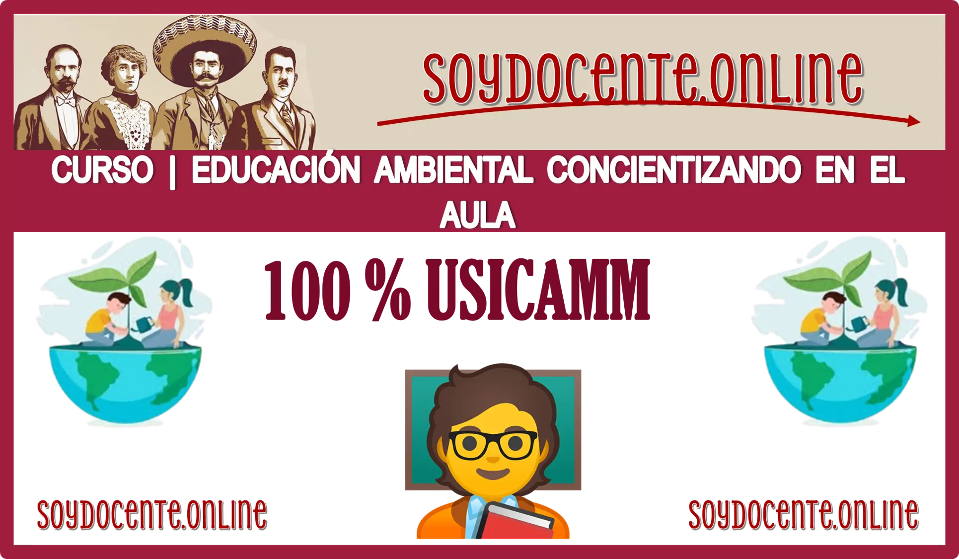 CURSO | EDUCACIÓN AMBIENTAL CONCIENTIZANDO EN EL AULA | VALIDADO POR LA USICAMM