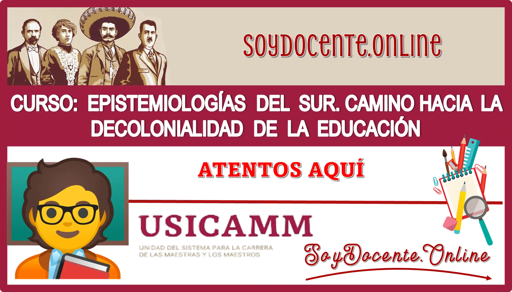 CURSO: EPISTEMOLOGÍAS DEL SUR. CAMINO HACIA LA DECOLONIALIDAD DE LA EDUCACIÓN