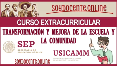 CURSO EXTRACURRICULAR | TRANSFORMACIÓN Y MEJORA DE LA ESCUELA Y LA COMUNIDAD | UNIVERSIDAD PEDAGÓGICA NACIONAL UNIDAD 281 | APROBADO POR LA USICAMM 