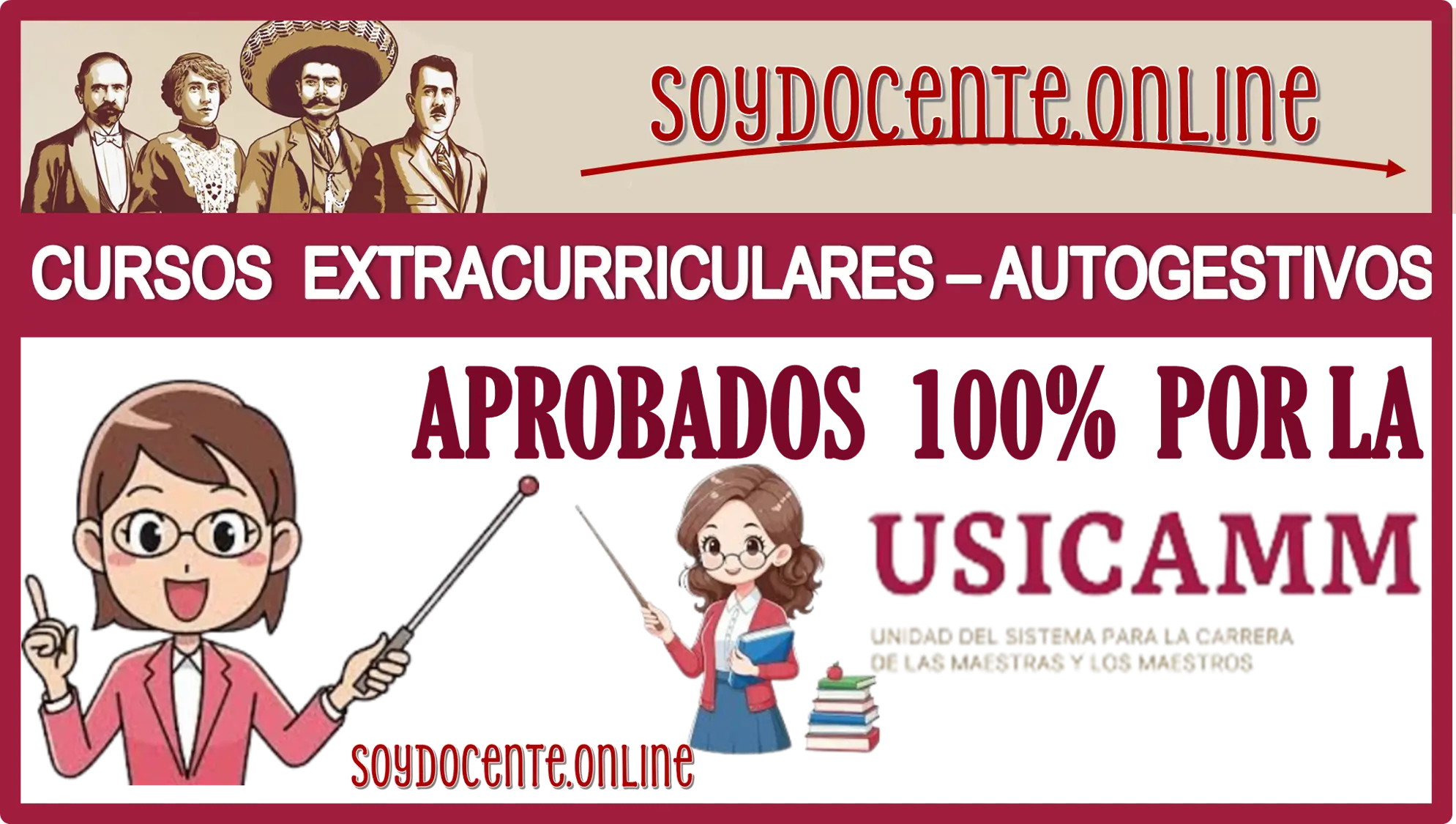 CURSOS EXTRACURRICULARES - AUTOGESTIVOS APROBADOS 100% POR LA USICAMM 