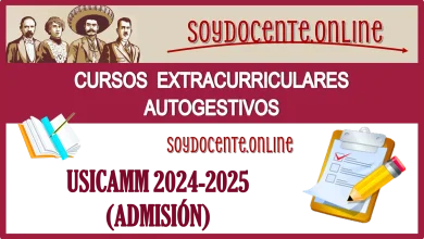 CURSOS EXTRACURRICULARES AUTOGESTIVOS...USICAMM 2024-2025(ADMISIÓN)