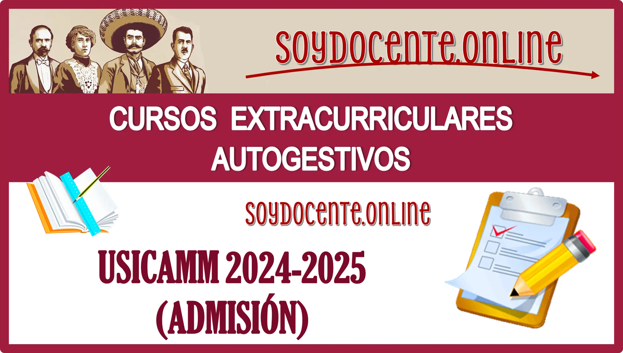 CURSOS EXTRACURRICULARES AUTOGESTIVOS...USICAMM 2024-2025(ADMISIÓN)