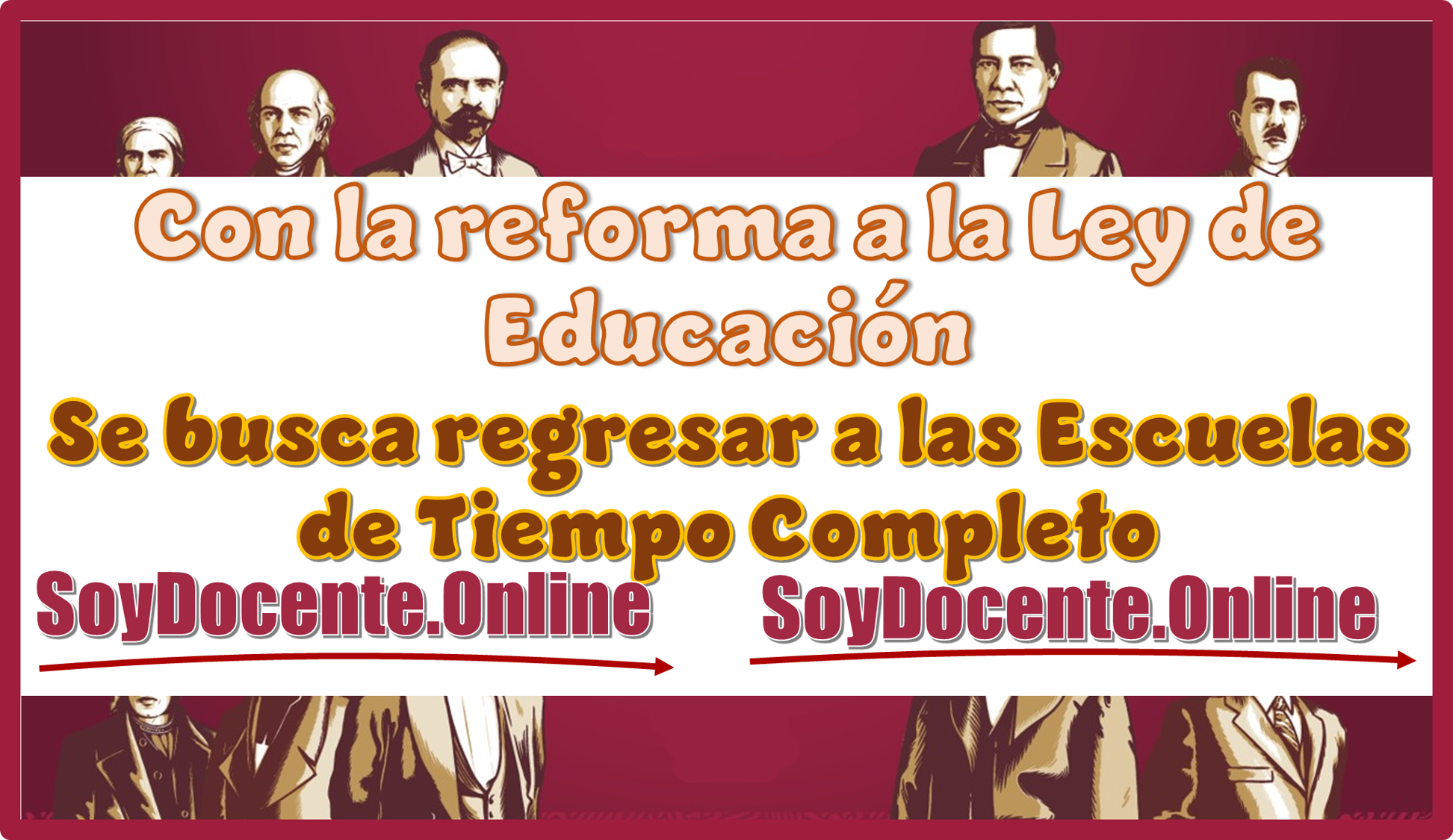 Con la reforma a la Ley de Educación, se busca regresar a las Escuelas de Tiempo Completo 