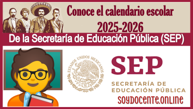 Conoce el calendario escolar 2025-2026 de la Secretaría de Educación Pública (SEP)
