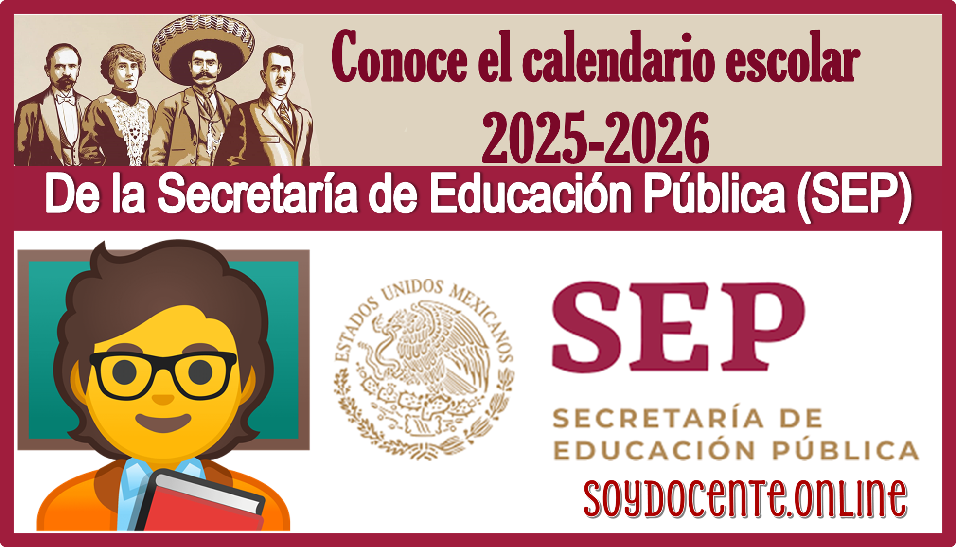 Conoce el calendario escolar 2025-2026 de la Secretaría de Educación Pública (SEP)