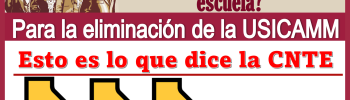 ¿Consulta escuela por escuela para la eliminación de la USICAMM?...Esto es lo que dice la CNTE 