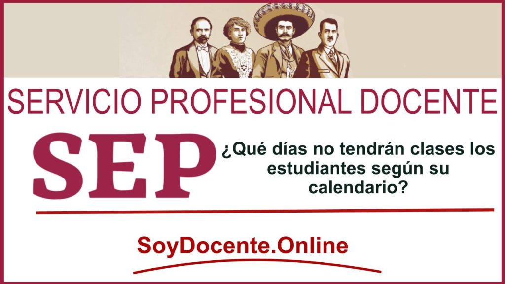 SEP: ¿Qué días no tendrán clases los estudiantes según su calendario?