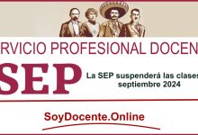 La SEP suspenderá las clases en septiembre 2024