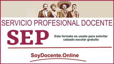 SEP: Este formato es usado para solicitar calzado escolar gratuito