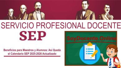 Beneficios para Maestros y Alumnos: Así Queda el Calendario SEP 2025-2026 Actualizado