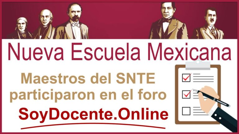 Maestros Del SNTE Participaron En El Foro De Nueva Escuela Mexicana