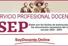 Estas son las fechas de preinscripción y los documentos necesarios del ciclo escolar 2024 - 2025