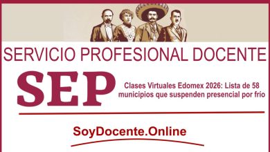 ▷ Clases Virtuales Edomex 2026: Lista de 58 municipios que suspenden presencial por frío » 2026 Soy Docente Online 🥇 Clases Virtuales Edomex 2026: Lista de 58 municipios que suspenden presencial por frío