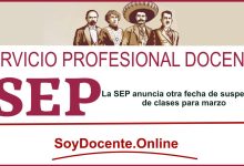 La SEP anuncia otra fecha de suspensión de clases para marzo