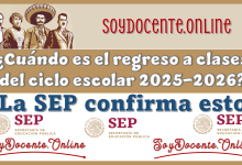 ¿Cuándo es el regreso a clases del ciclo escolar 2025-2026? | La SEP confirma esto 