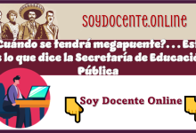 ¿Cuándo se tendrá megapuente?...Esto es lo que dice la Secretaría de Educación Pública 