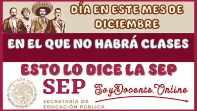 ¿DÍA EN ESTE MES DE DICIEMBRE EN EL QUE NO HABRÁ CLASES?… ESTO LO DICE LA SEP 