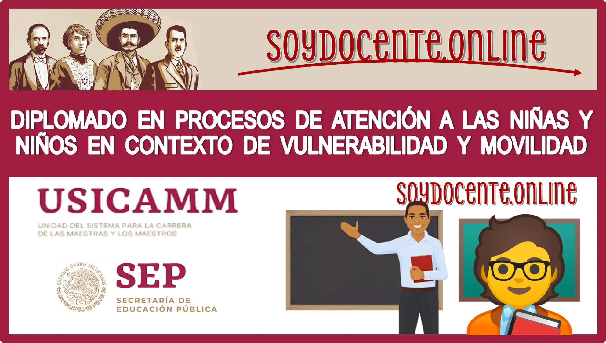 DIPLOMADO EN PROCESOS DE ATENCIÓN A LAS NIÑAS Y NIÑOS EN CONTEXTO DE VULNERABILIDAD Y MOVILIDAD