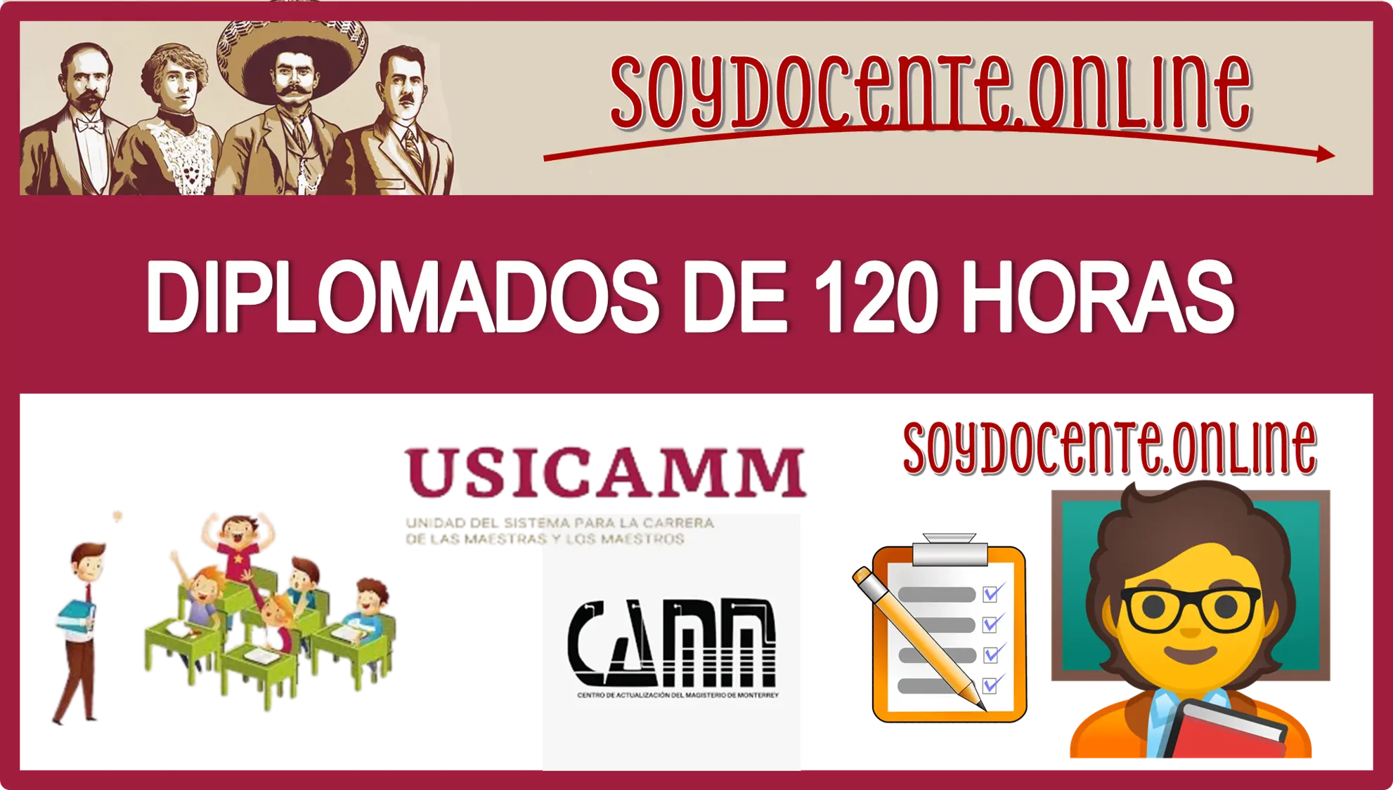 DIPLOMADOS DE 120 HORAS | CENTRO DE ACTUALIZACIÓN DEL MAGISTERIO DE MONTERREY | USICAMM