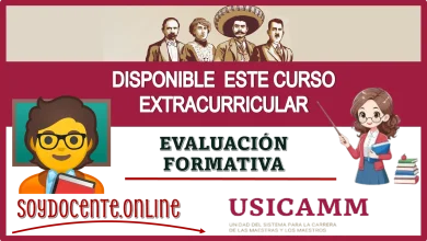 DISPONIBLE ESTE CURSO EXTRACURRICULAR VALIDADO POR LA USICAMM | EVALUACIÓN FORMATIVA