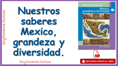 Descarga Libro de Nuestros saberes México, Grandeza y diversidad, quinto grado de Primaria de la SEP, distribuido por la CONALITEG, en PDF gratuito.