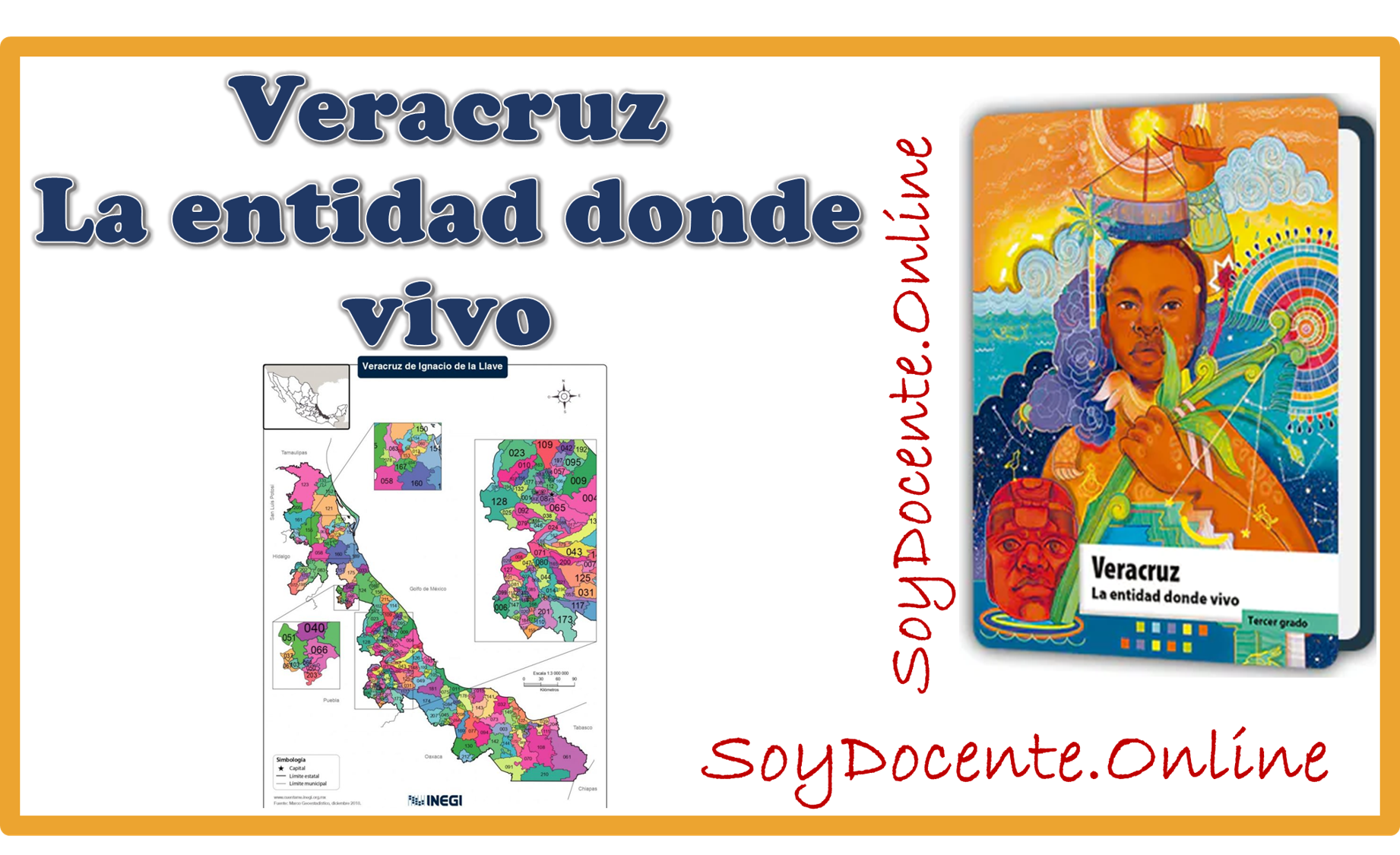Descarga aquí el Libro de Veracruz La entidad donde vivo tercer grado de Primaria, obra de la SEP, distribuido por CONALITEG.