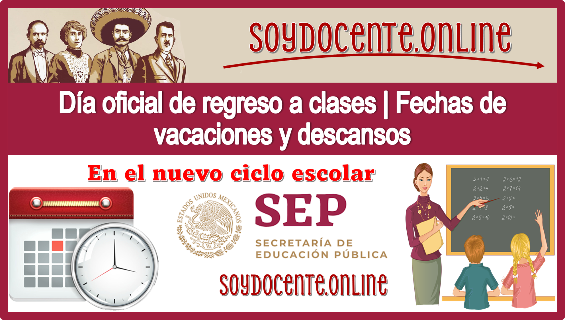Día oficial de regreso a clases | Fechas de vacaciones y descansos en el nuevo ciclo escolar 