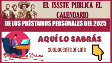 EL ISSSTE PUBLICA EL CALENDARIO DE LOS PRÉSTAMOS PERSONALES DEL 2025...AQUÍ LO SABRÁS 