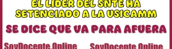 EL LÍDER DEL SNTE HA SENTENCIADO A LA USICAMM | SE DICE QUE VA PARA AFUERA