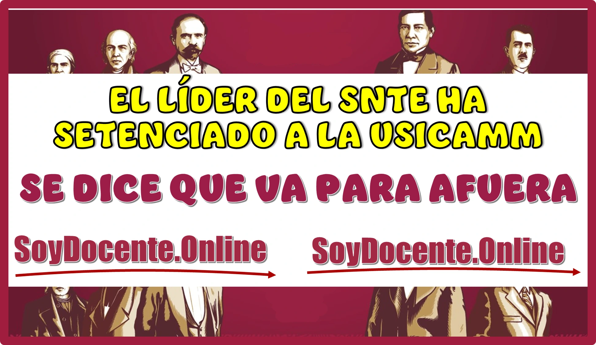 EL LÍDER DEL SNTE HA SENTENCIADO A LA USICAMM | SE DICE QUE VA PARA AFUERA