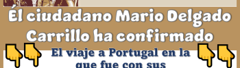 Él ciudadano Mario Delgado ha confirmado el viaje a Portugal en la que fue con sus recursos 