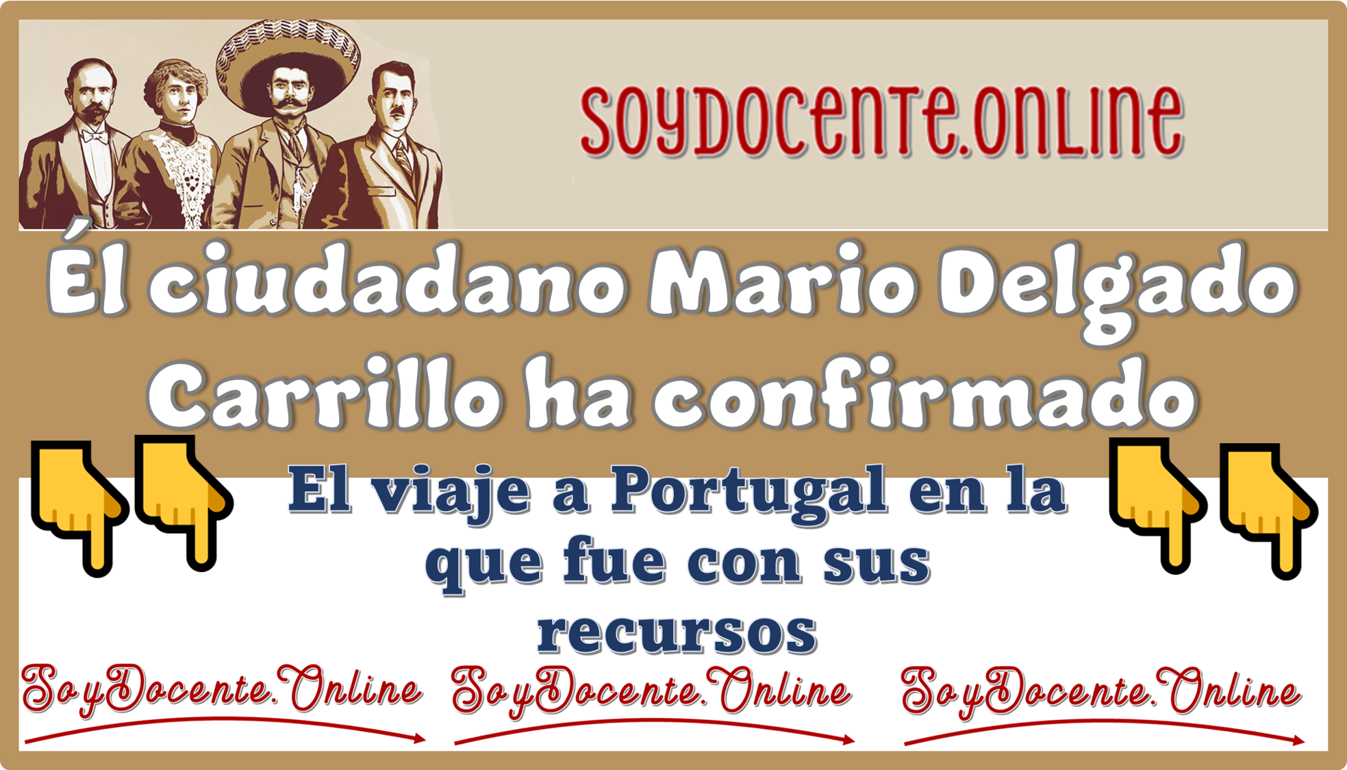 Él ciudadano Mario Delgado ha confirmado el viaje a Portugal en la que fue con sus recursos 