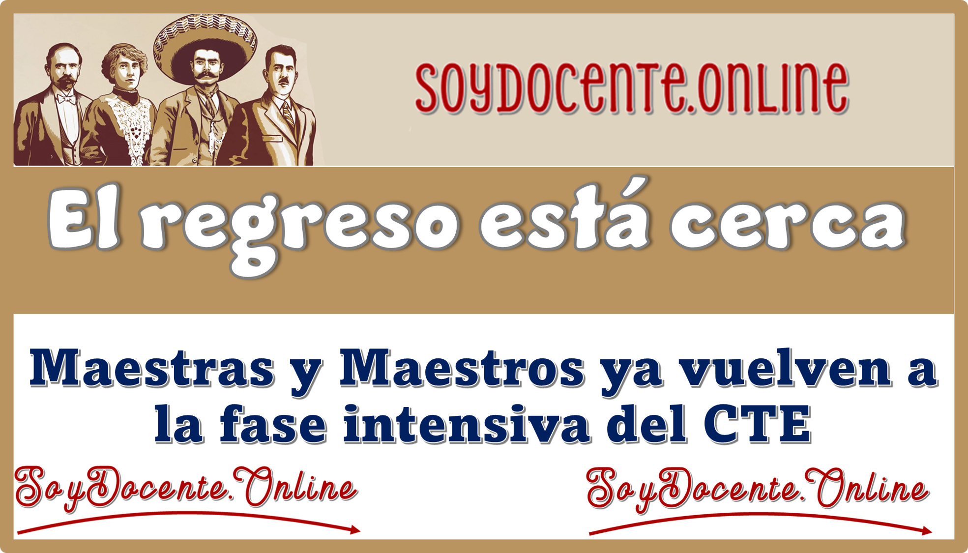 El regreso está cerca: Maestras y Maestros ya vuelven a la fase intensiva del CTE 
