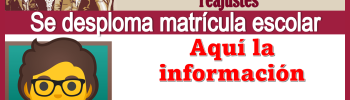 El riesgo de los maestros por el reajustes se desploma matrícula escolar...Aquí la información 