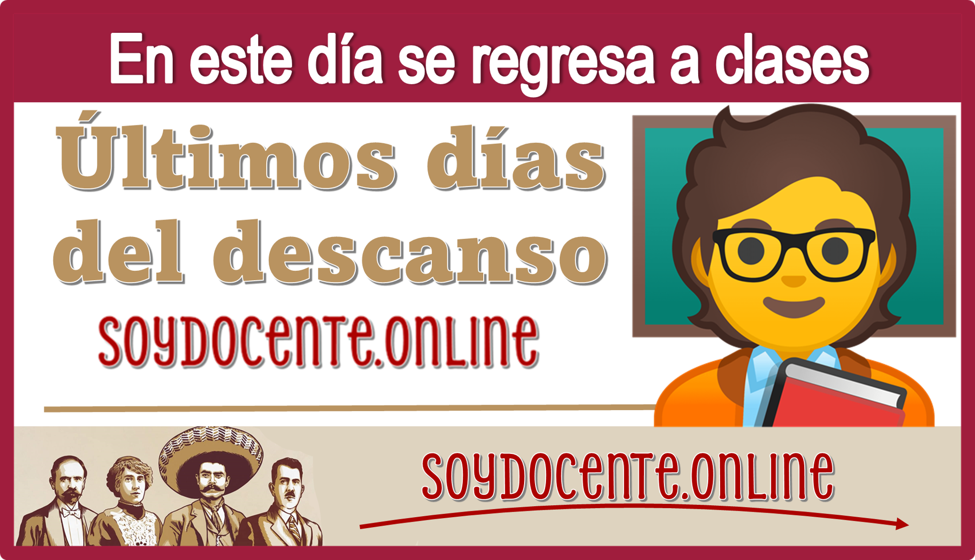 En este día se regresa a clases...Últimos días del descanso 