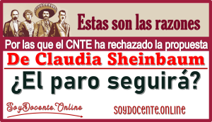 Estas son las razones por las que el CNTE ha rechazado la propuesta de Claudia Sheinbaum...¿El paro seguirá?