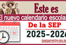 Este es el nuevo calendario escolar de la SEP 2025-2026