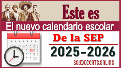 Este es el nuevo calendario escolar de la SEP 2025-2026